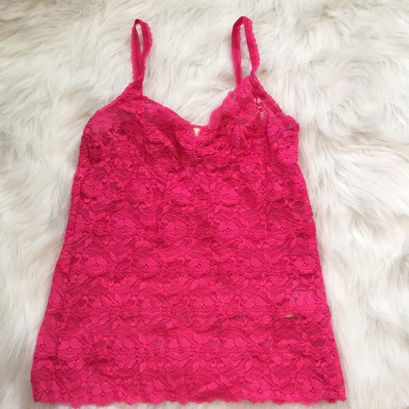 Pins & Needles Tops Magenta Pink Lace Cami Tank Top Poshmark